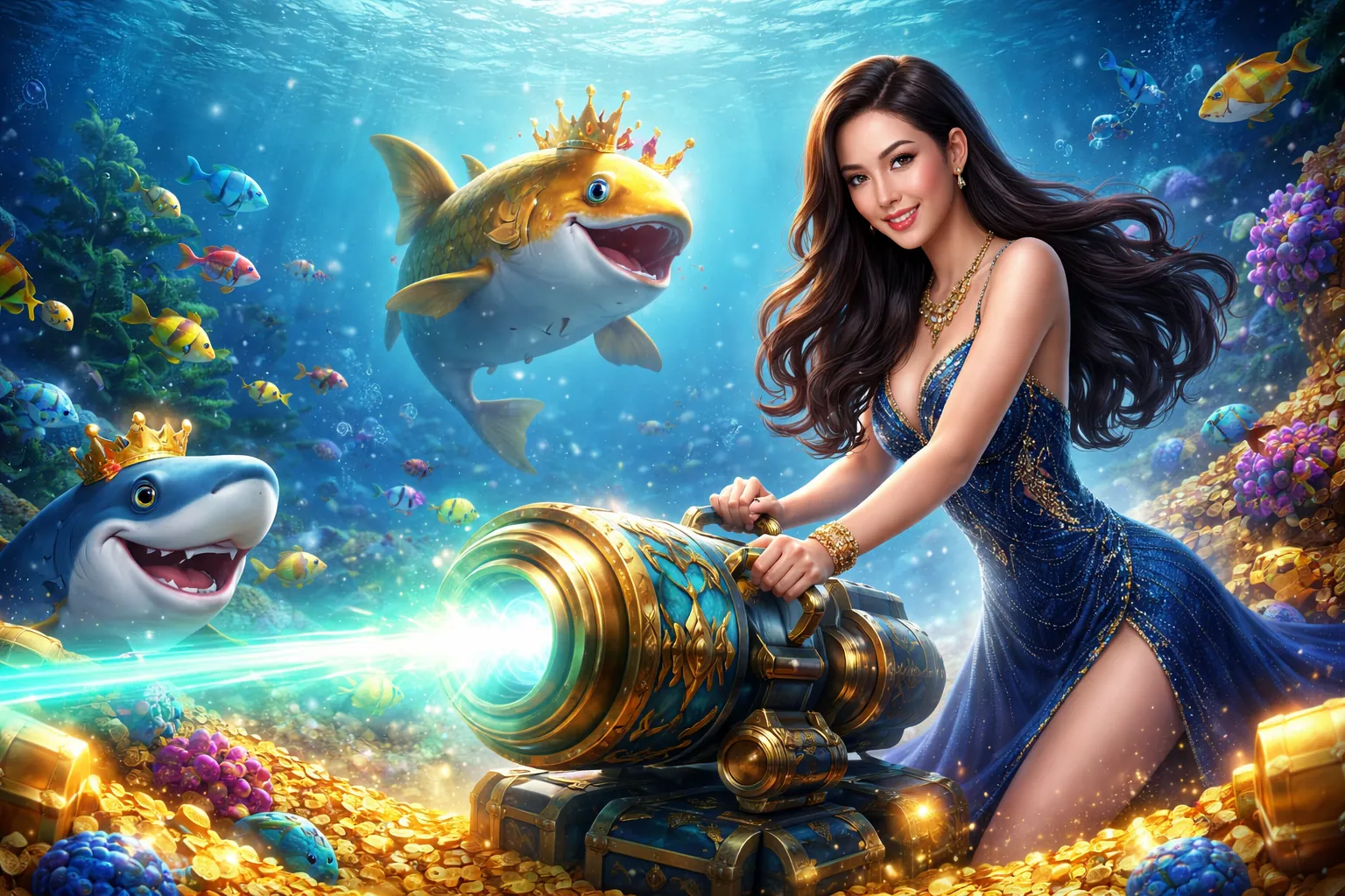Thế giới game bắn cá 55win Bet sống động